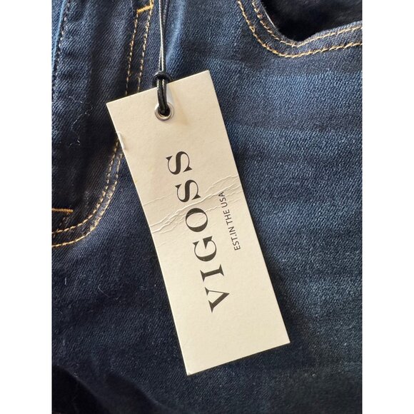 Vigoss Ace Skinny Dark Wash Size 30 /30  Stretch Straight Leg NWT - Picture 9 of 11